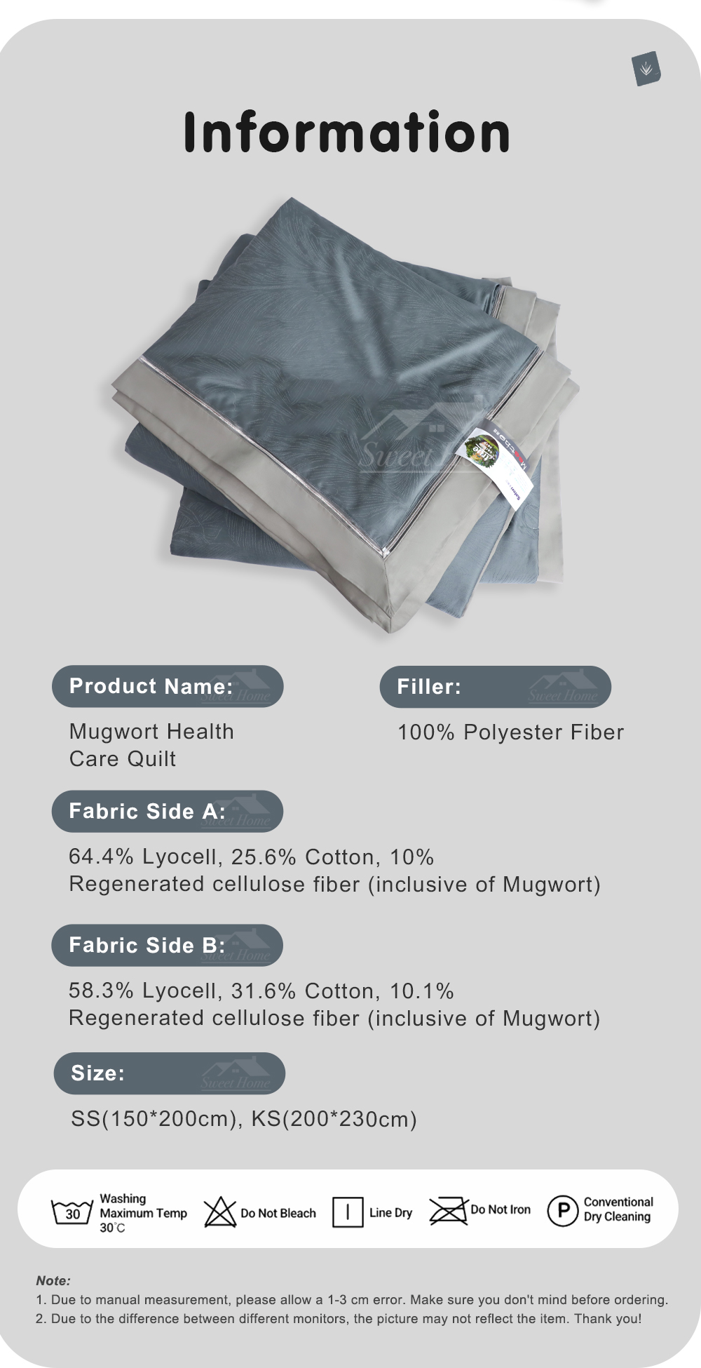 Mugwort Cooling Comfort Quilt-6